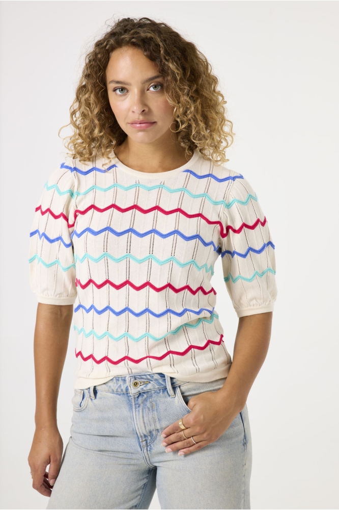 TRUI MET PATROON D50044 4294 WHITECAP